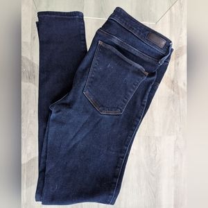 Abercrombie & Fitch Dark Wash Straight High Rise Jean Legging Size 30|10